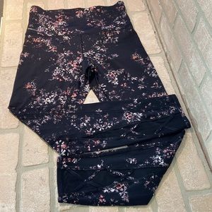 Lole Eliana Crop Women's Leggings Black Floral